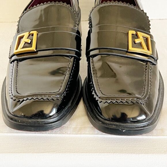 Franco Sarto Gloria Black Patent Leather Loafer Womens Sz 7.5 M - Picture 2 of 7